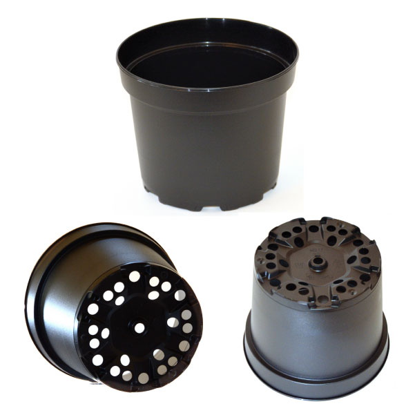 50 x 2 Litre round black plastic professional quality Teku Plant Pots. eBay