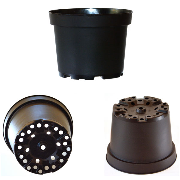 30 x 3 Litre black plastic Teku Plant Pots. Available from Topiary Garden eBay