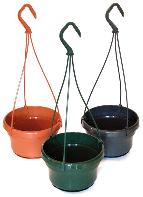 PACKS OF 2,4,6,8 &10 32cm PLASTIC VENETIAN HANGING BASKETS CHOICE OF COLOURS 
